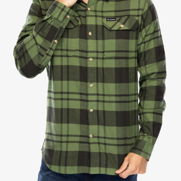 Camasa Columbia Flare Gun Stretch Flannel - canteen river crossing plaid