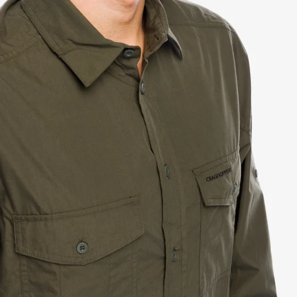 Original Camasa Craghoppers Kiwi LS Shirt - woodland green