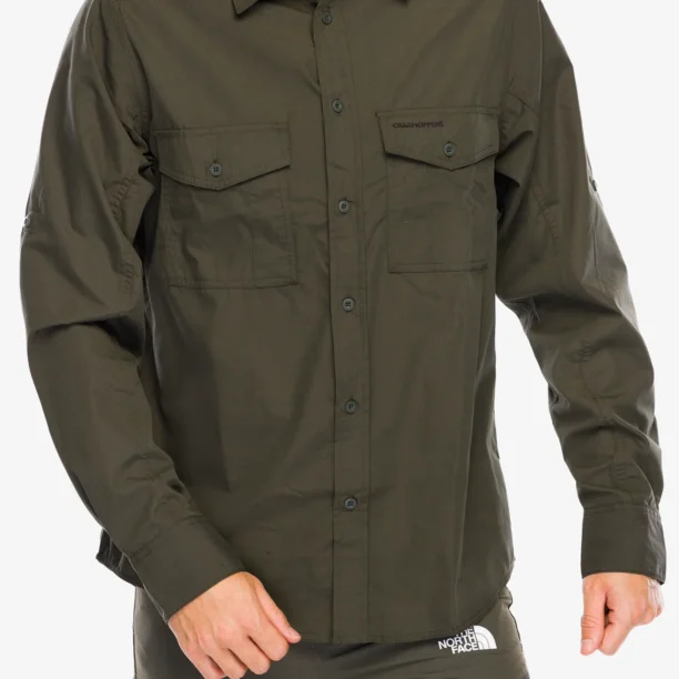 Camasa Craghoppers Kiwi LS Shirt - woodland green