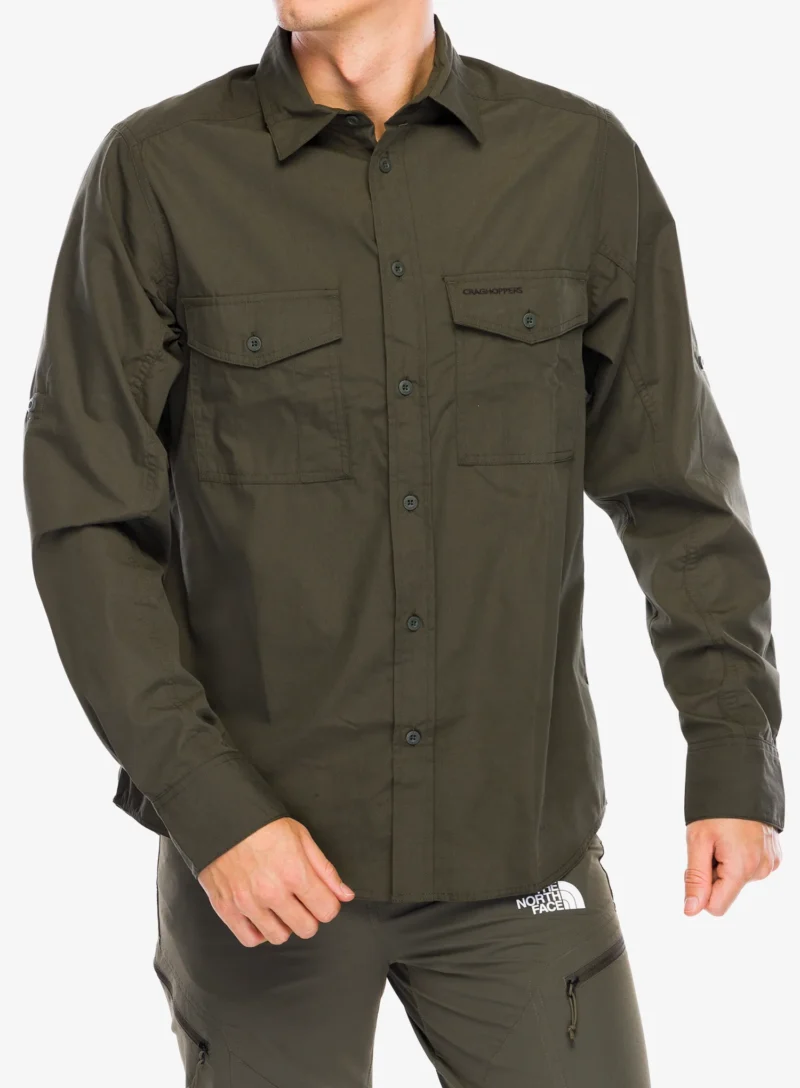 Camasa Craghoppers Kiwi LS Shirt - woodland green