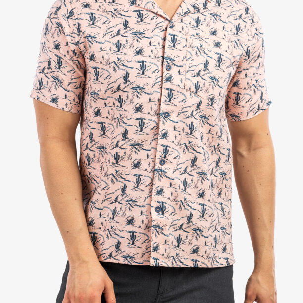 Camasa Craghoppers NosiBotanical Hula S/S - chalk pink print