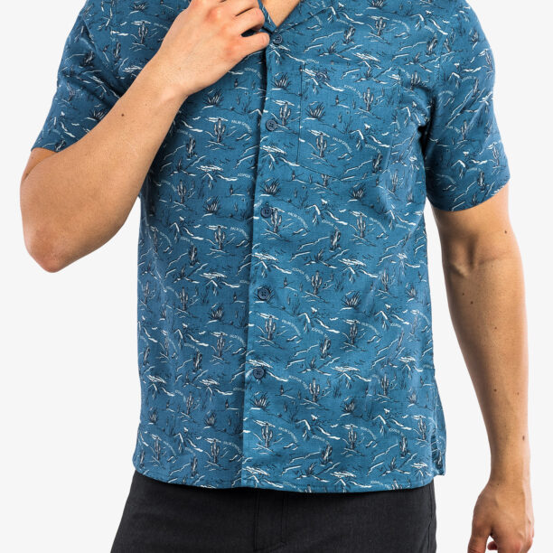 Original Camasa Craghoppers NosiBotanical Hula S/S - poseidon blue print