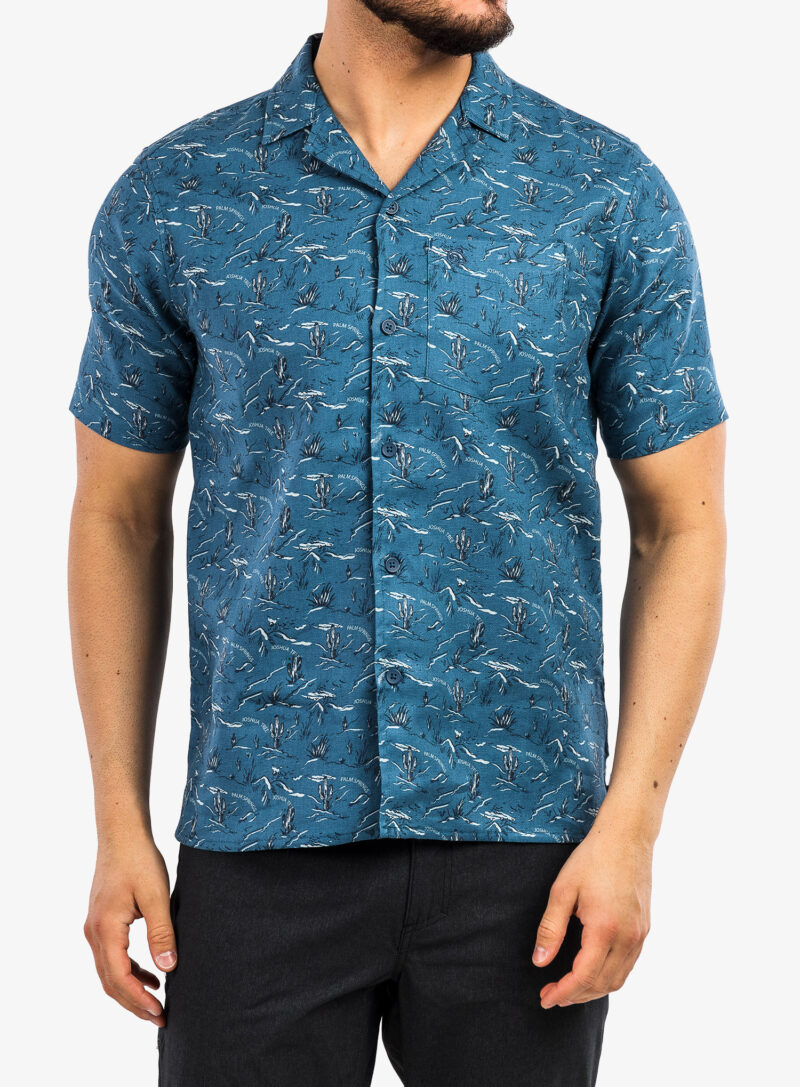 Camasa Craghoppers NosiBotanical Hula S/S - poseidon blue print