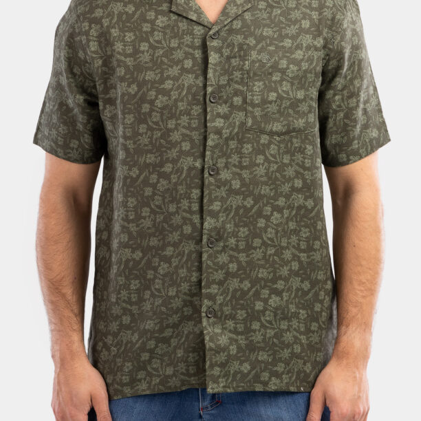 Camasa Craghoppers NosiBotanical Pasport S/S Shirt - parka green print