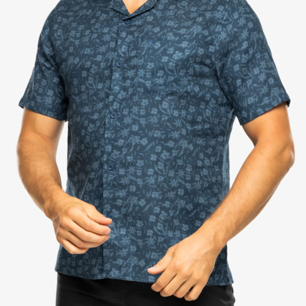 Camasa Craghoppers NosiBotanical Pasport S/S Shirt - poseidon blue print