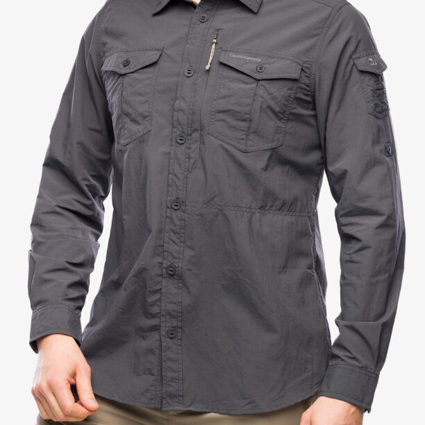 Cumpăra Camasa Craghoppers NosiLife Adventure LS Shirt III - black pepper