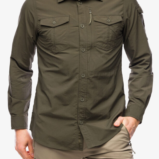 Camasa Craghoppers NosiLife Adventure LS Shirt III - woodland green