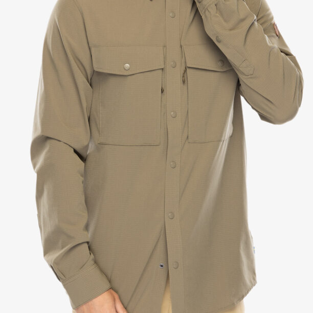 Camasa Fjallraven Abisko Trekking Shirt - light olive