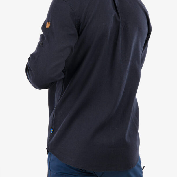 Camasa Fjallraven Övik Travel Shirt LS  - dark navy preţ