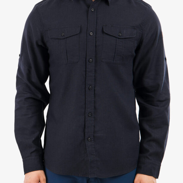 Camasa Fjallraven Övik Travel Shirt LS  - dark navy