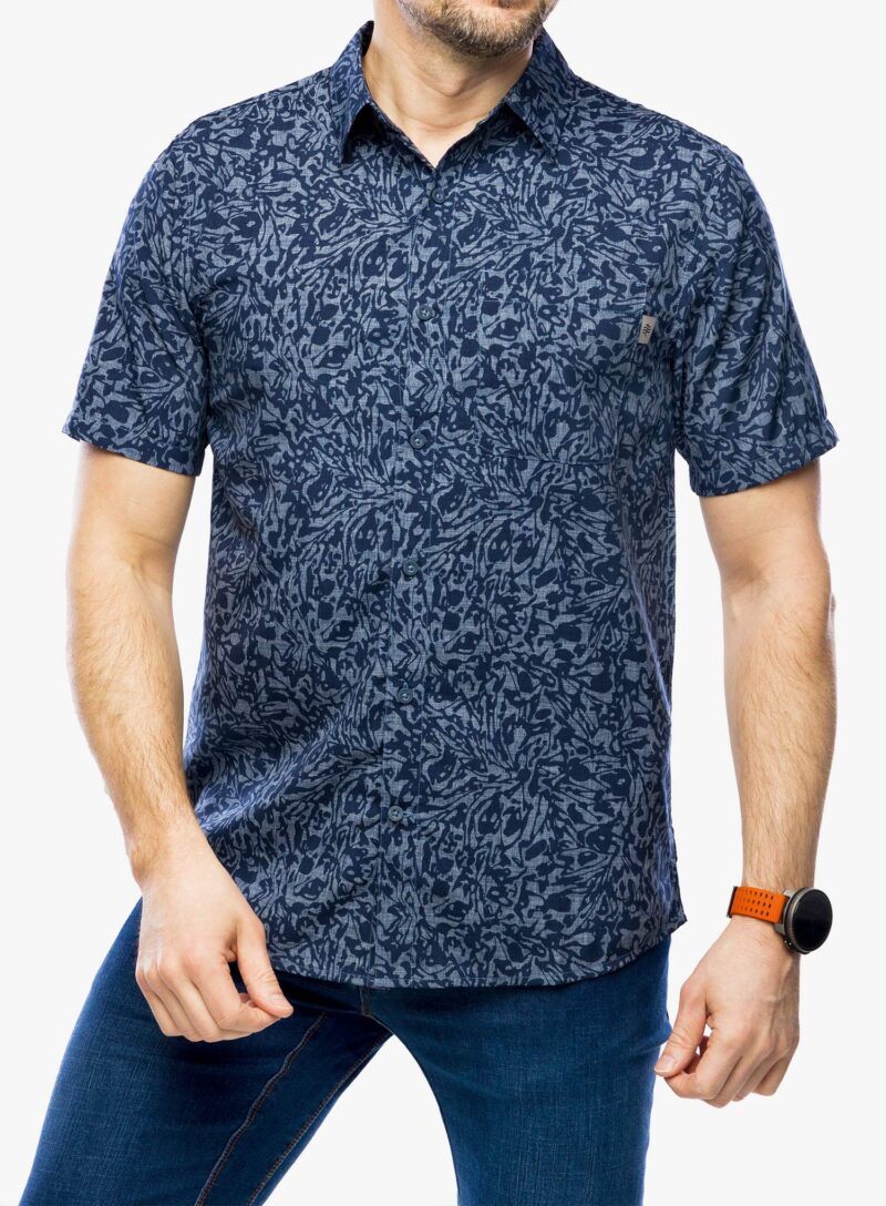 Cămaşă Royal Robbins Amp Lite Printed S/S - deep blue fortuna pt