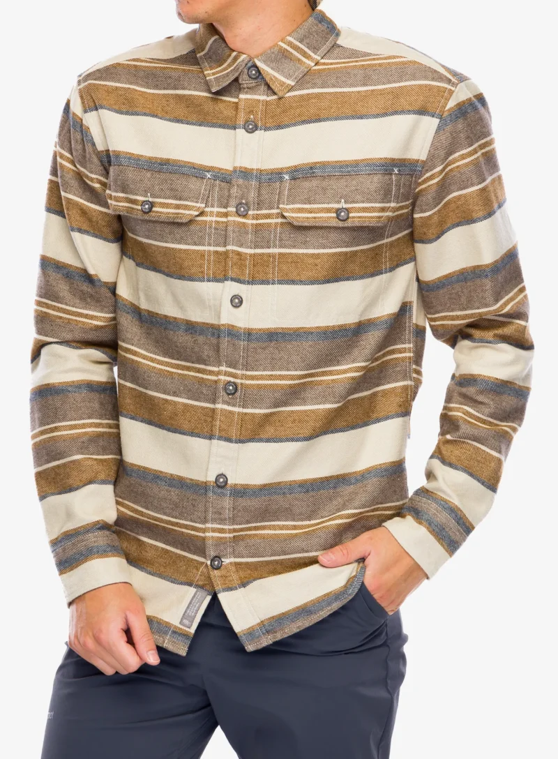 Camasa Royal Robbins Clouds Rest Hemp LS - bistre pacific crest stripe