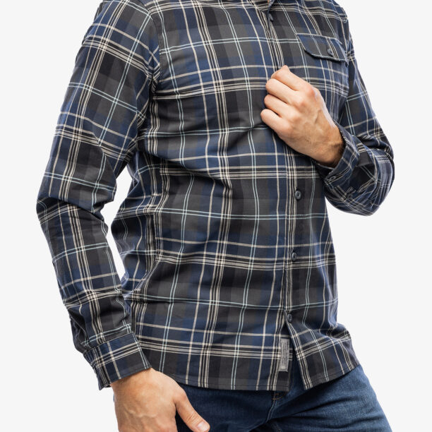 Camasa Royal Robbins Westlands Plaid L/S - deep blue dobson pld