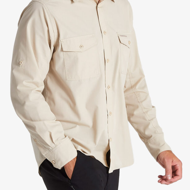 Camasa barbati Craghoppers Kiwi LS Shirt - oatmeal