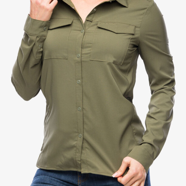 Camasa femei Craghoppers NosiLife Pro LS Shirt V - wild olive