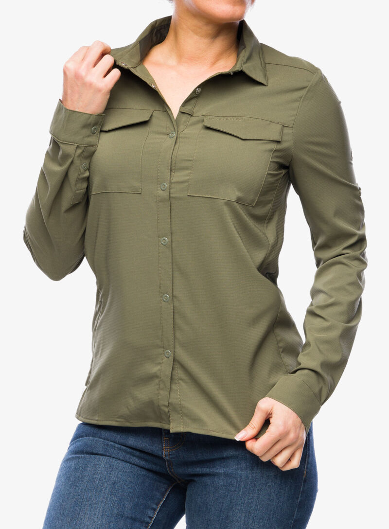 Camasa femei Craghoppers NosiLife Pro LS Shirt V - wild olive