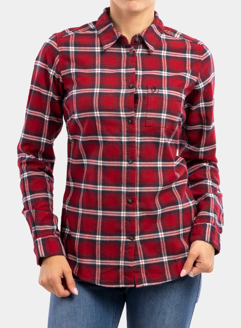 Cumpăra Camasa femei Fjallraven Ovik Flannel Shirt - deep red