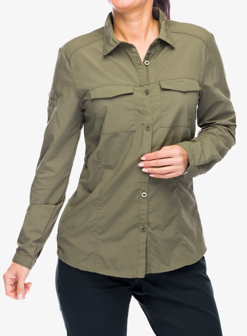 Camasa impotriva tantarilor femei Craghoppers NosiLife Adventure LS Shirt III - wild olive