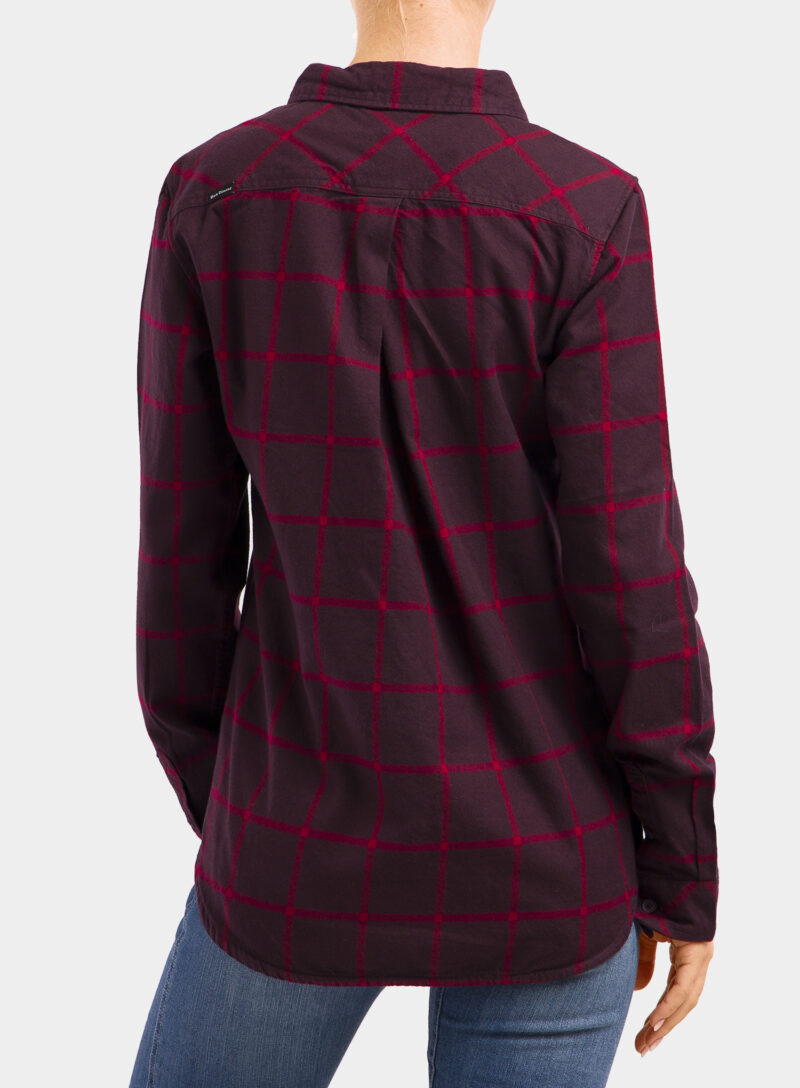 Camasa sport femei Black Diamond Serenity LS Flannel Shirt - bordeaux/vermillion plaid preţ