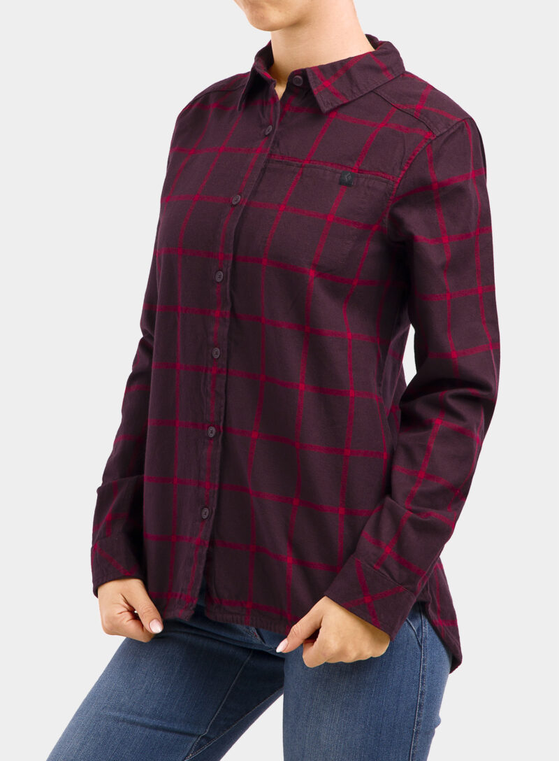 Preţ Camasa sport femei Black Diamond Serenity LS Flannel Shirt - bordeaux/vermillion plaid