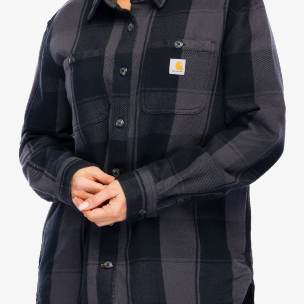 Camasa sport femei Carhartt Loose Fit Twill Shirt Jac - black