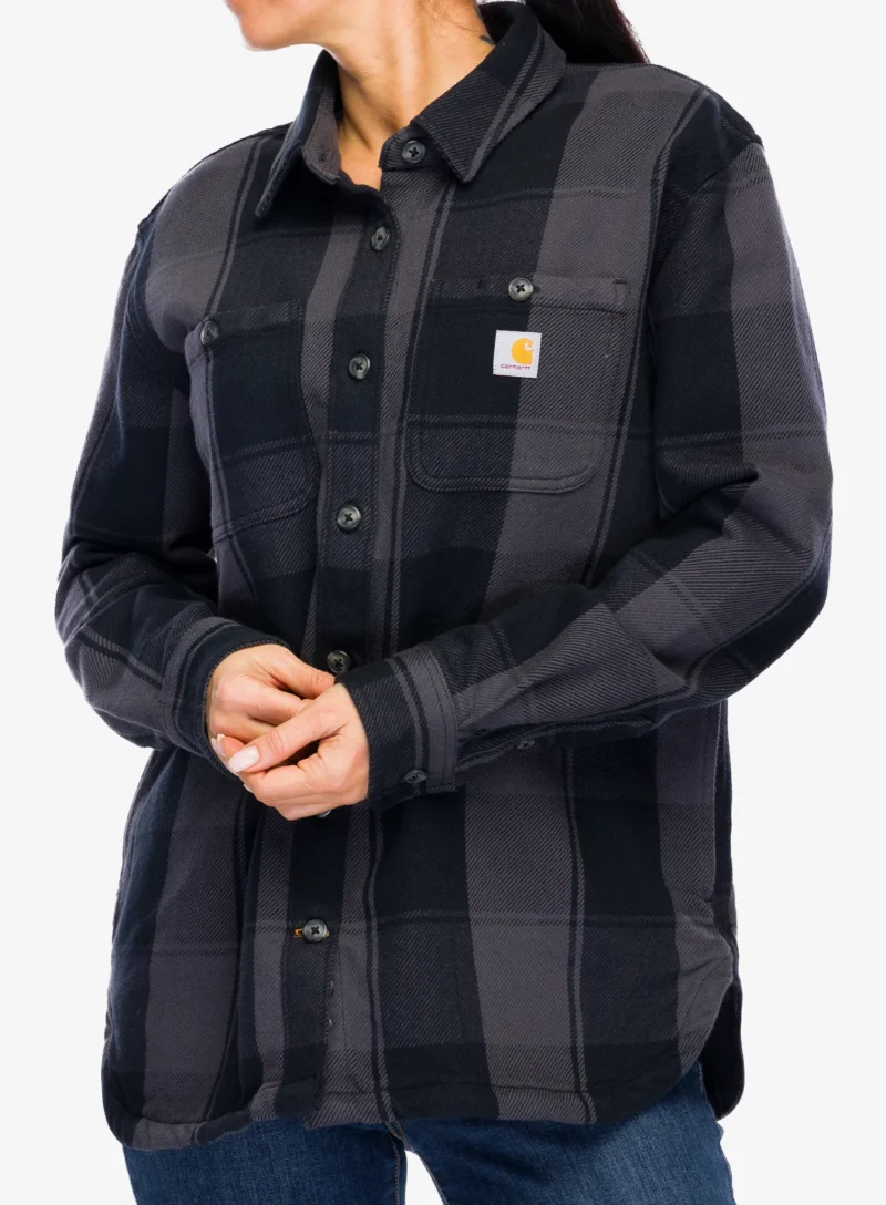 Camasa sport femei Carhartt Loose Fit Twill Shirt Jac - black