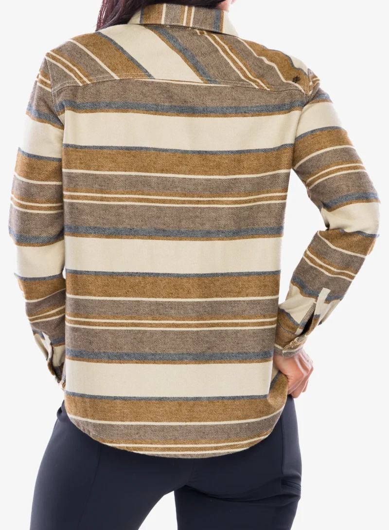 Camasa sport femei Royal Robbins Clouds Rest Hemp LS - bistre pacific crest stripe preţ