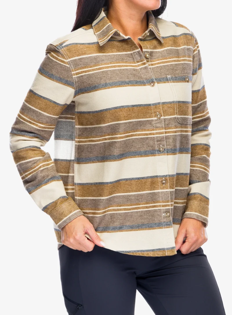 Cumpăra Camasa sport femei Royal Robbins Clouds Rest Hemp LS - bistre pacific crest stripe