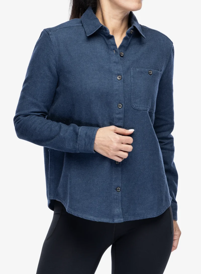 Camasa sport femei Royal Robbins Clouds Rest Hemp LS - deep blue htr