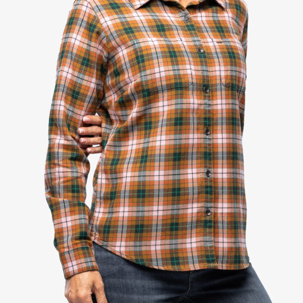 Preţ Camasa sport femei Royal Robbins Lieback Organic Cotton Flannel LS - baked clay wildwood pld