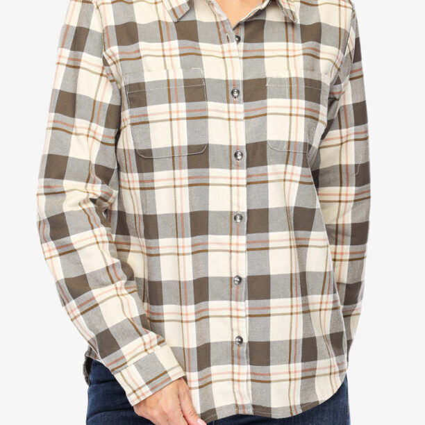 Camasa sport femei Royal Robbins Lieback Organic Cotton Flannel LS - everglade timber cove pld