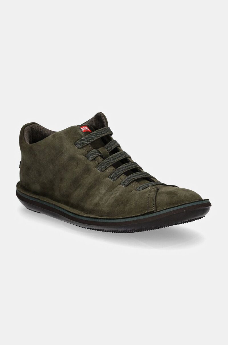 Camper sneakers din piele intoarsă Beetle culoarea verde