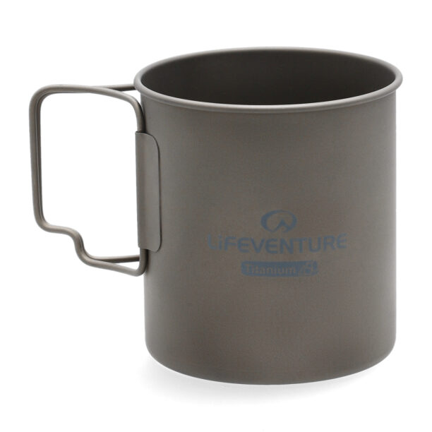 Cană metalica de voiaj Lifeventure Titanium Mug