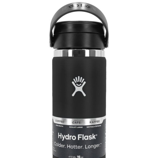 Preţ Cana termica Hydro Flask 16 oz Wide Flex Sip Lid (473 ml) - black