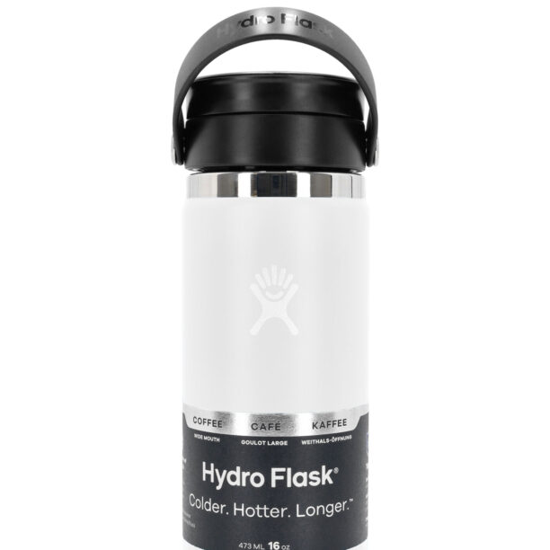 Preţ Cana termica Hydro Flask 16 oz Wide Flex Sip Lid (473 ml) - white