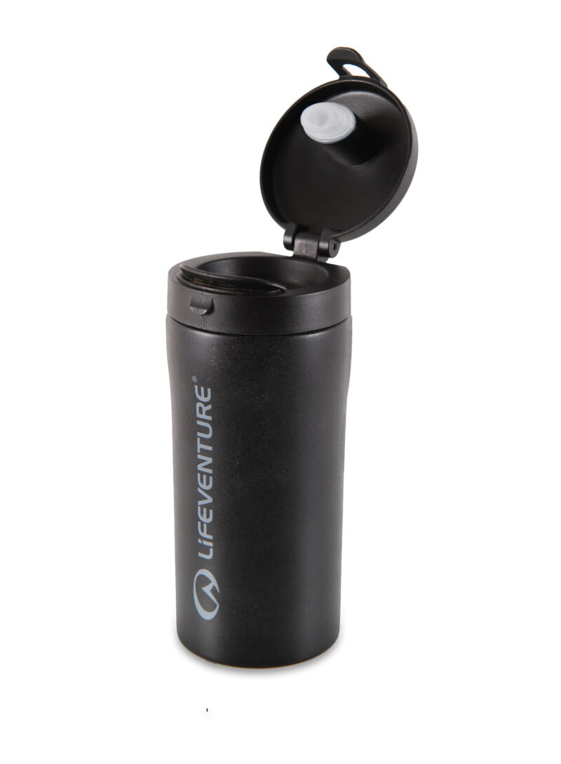 Cana termica Lifeventure Flip-Top Thermal Mug - matt black preţ