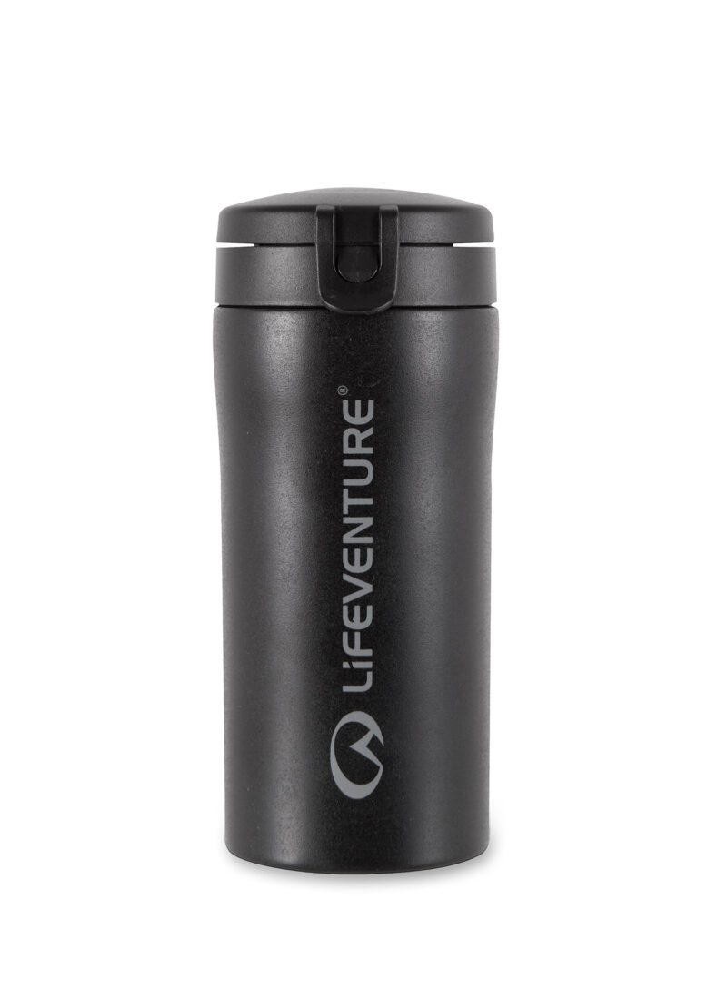 Cana termica Lifeventure Flip-Top Thermal Mug - matt black