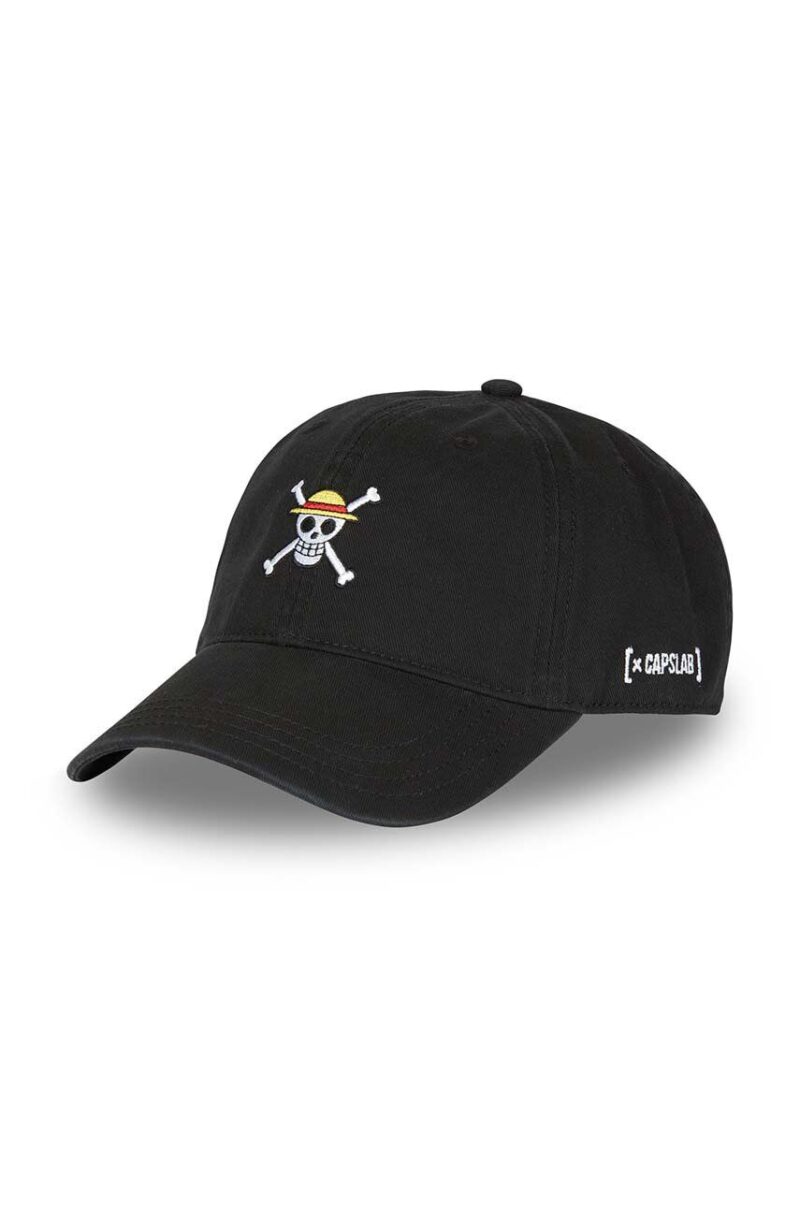 Capslab șapcă de baseball din bumbac x One Piece culoarea negru