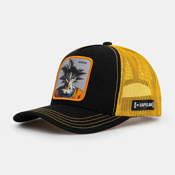 Capslab șapcă de baseball pentru copii Dragon Ball Capslab Trucker culoarea galben