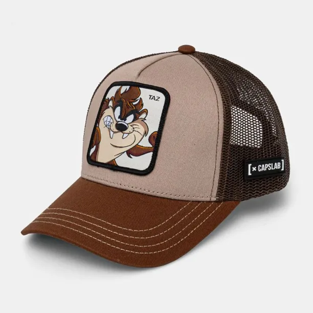 Capslab șapcă de baseball pentru copii Looney Tunes Capslab Trucker culoarea maro