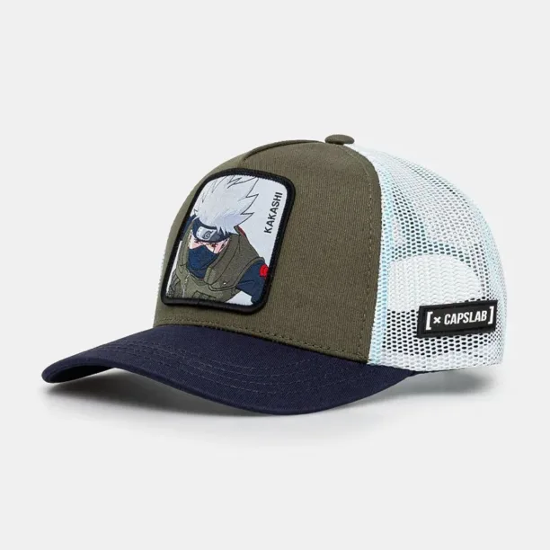 Capslab șapcă de baseball pentru copii Naruto Capslab Trucker culoarea verde