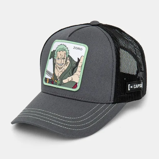 Capslab șapcă de baseball pentru copii One Piece Capslab Trucker culoarea gri