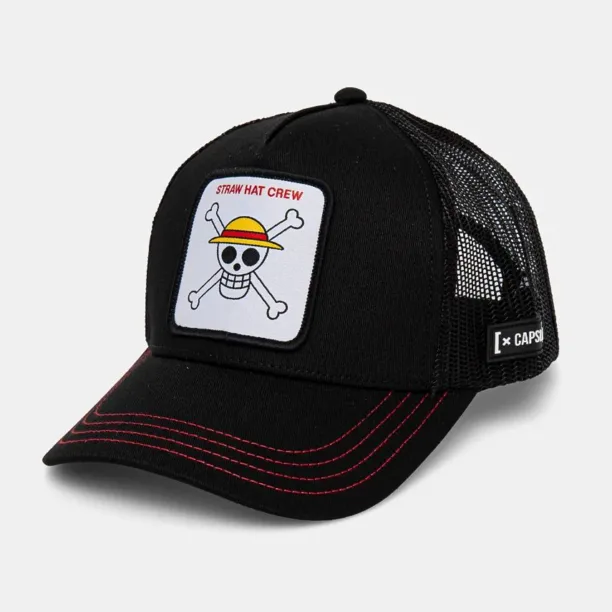 Capslab șapcă de baseball pentru copii One Piece Capslab Trucker culoarea negru