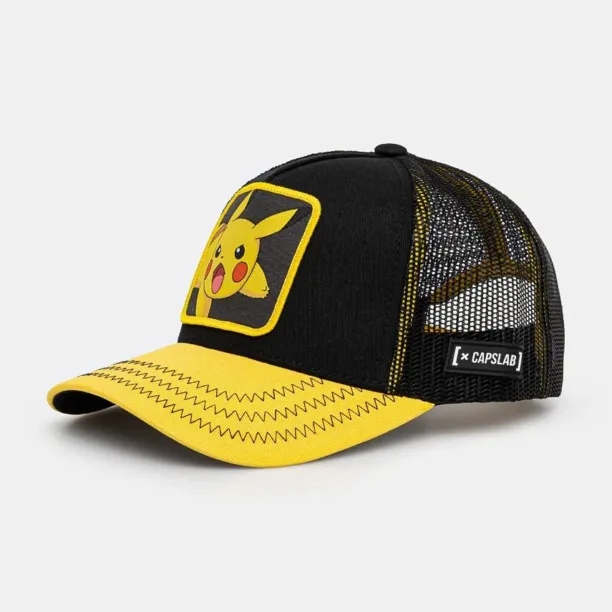 Capslab șapcă de baseball pentru copii Pokemon Capslab Trucker culoarea negru