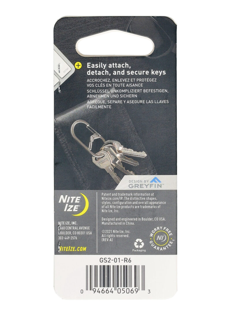 Original Carabina Nite Ize G-Series Dual Chamber Carabiner 2  - black