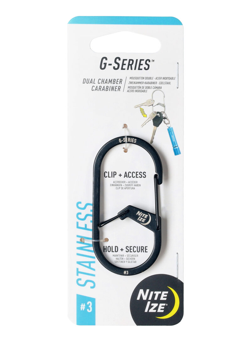 Preţ Carabina Nite Ize G-Series Dual Chamber Carabiner 3 - black