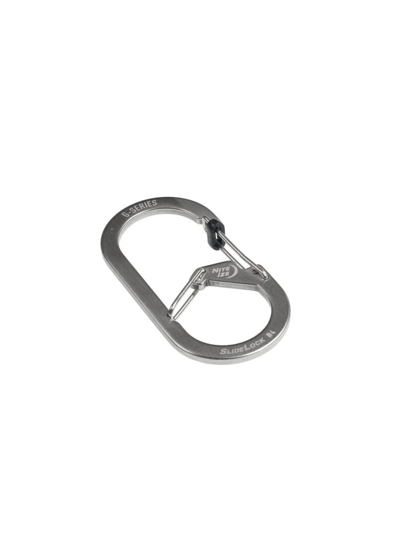 Original Carabină Nite Ize G-Series SlideLock Dual Chamber Carabiner 4 - stainless steel