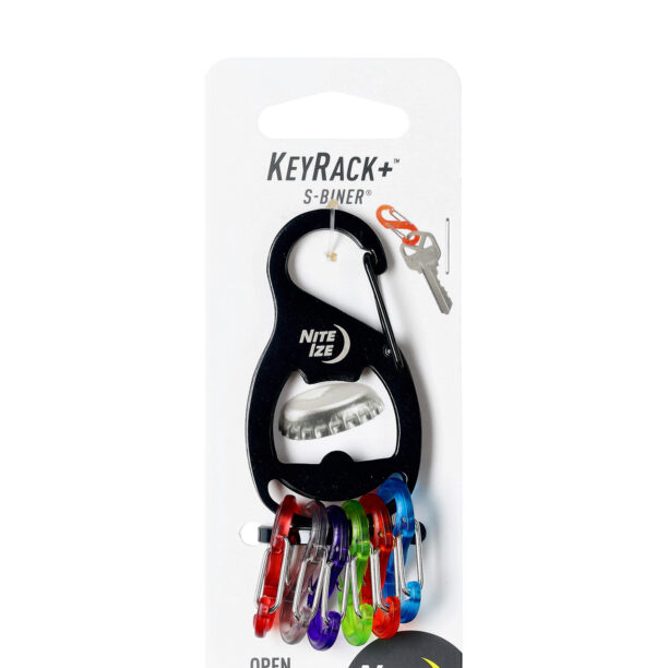 Original Carabina Nite Ize KeyRack+ S-Biner  - black