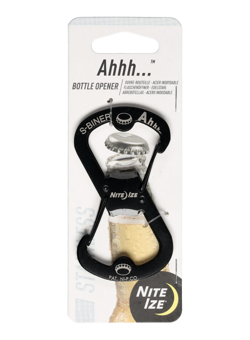 Carabina Nite Ize S-Biner Ahhh Bottle Opener - black preţ