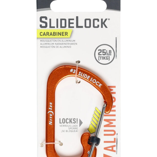 Preţ Carabina Nite Ize SlideLock Carabiner Aluminum 3 - orange